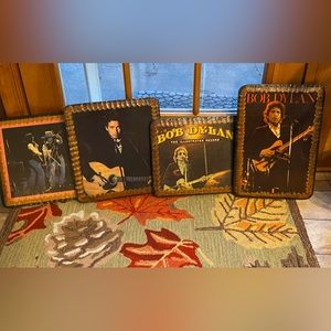 4 Bob Dylan Wall Plaques Homemade